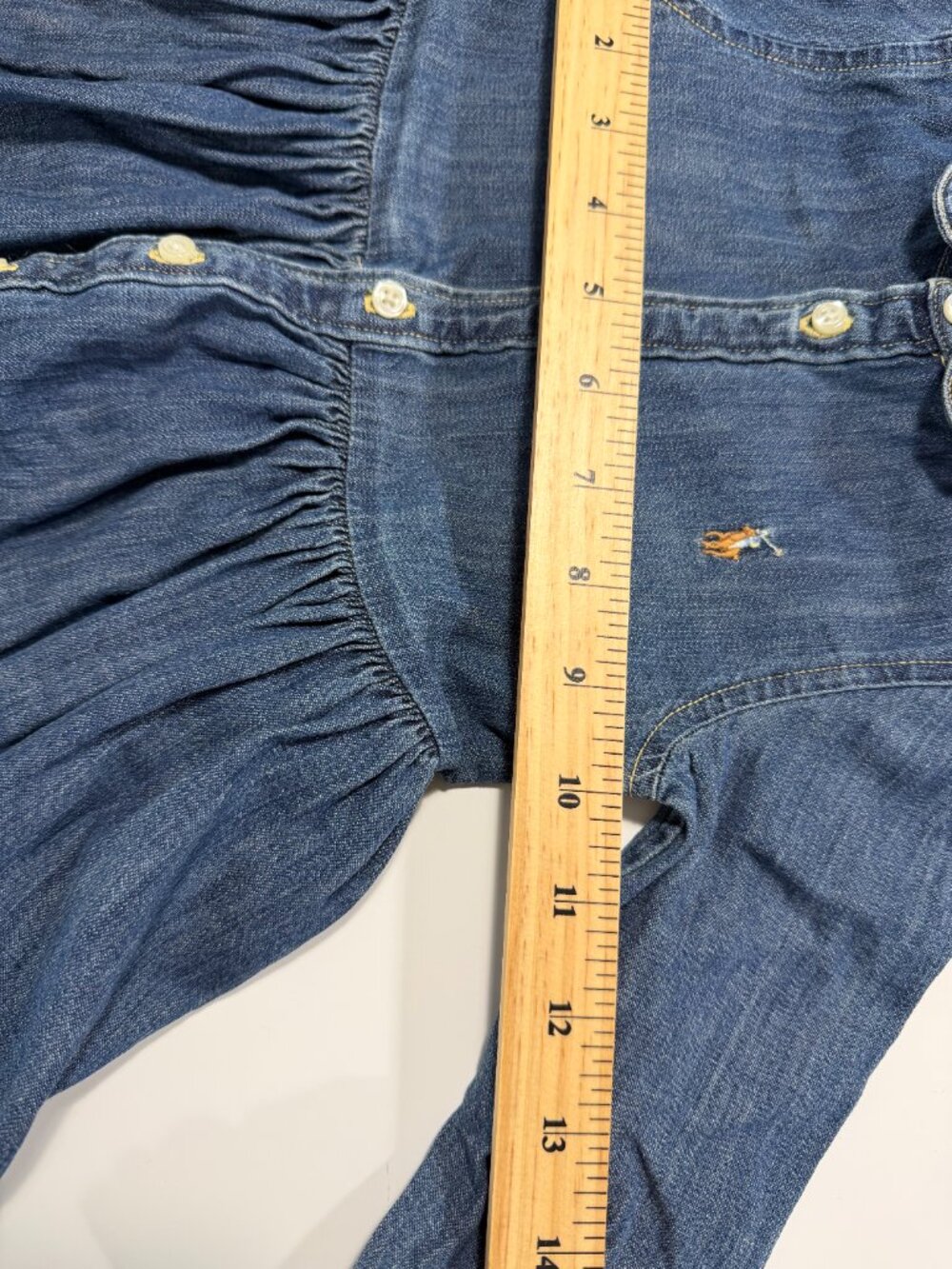 Ralph Lauren Denim Shirt Dress, Size 12 Months - Picture 6 of 12